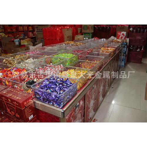 工廠直供商場休閑食品陳列架 金屬塑料食品陳列架